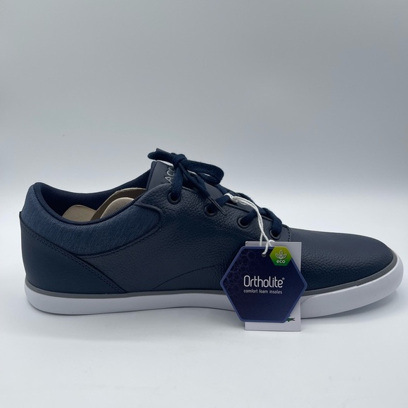 LACOSTE Minzah 319 1 P CMA Leather Lifestyle Men's Size 12 Navy - 738CMA0107092 - Picture 3 of 8